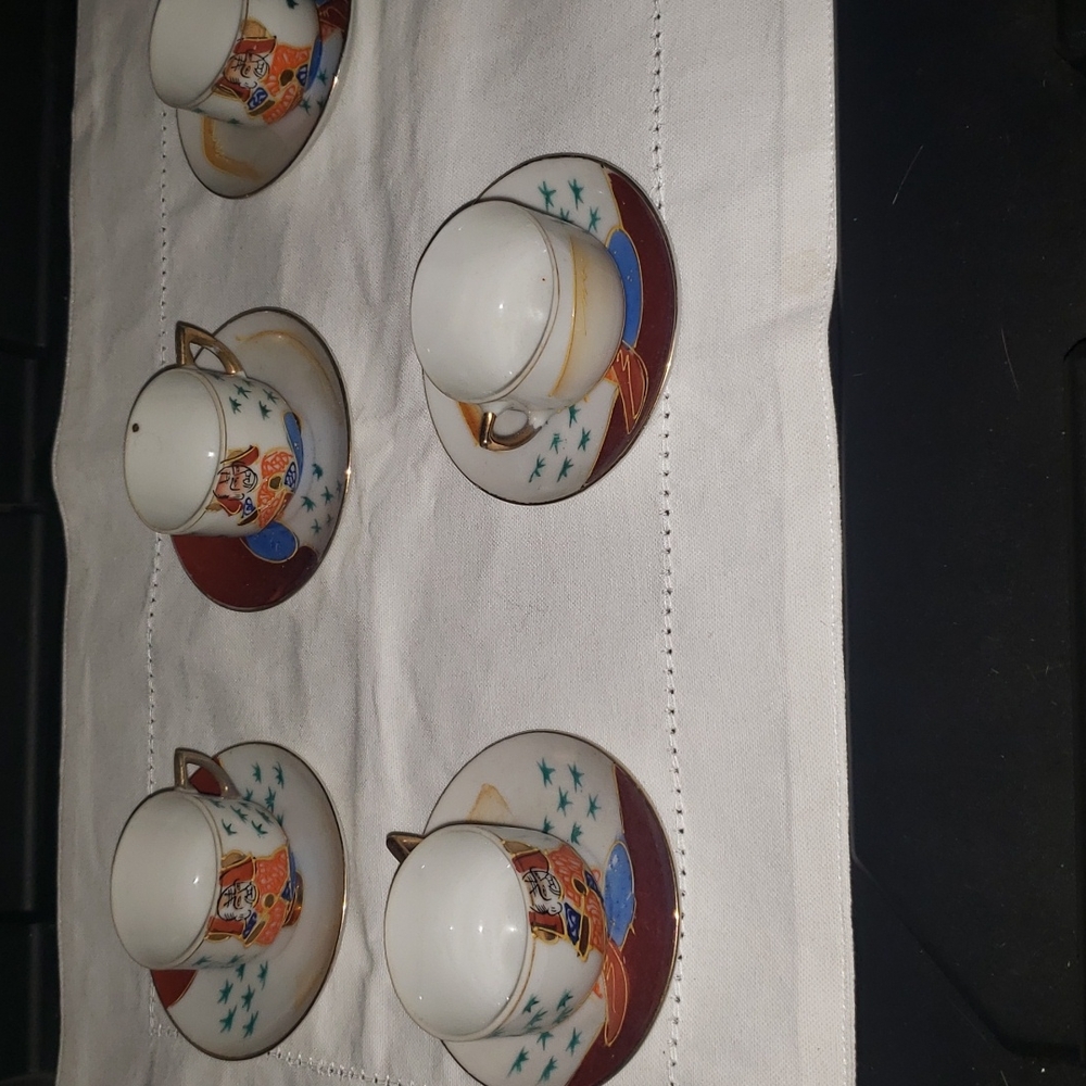 Mini Chinese Tea cups and saucers